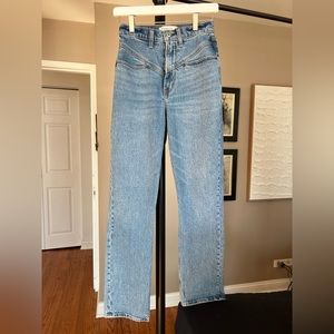 Abercrombie Curve Love Ultra High Rise Straight Jean